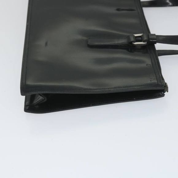 PRADA Hand Bag Leather Black Auth fm2852 - Picture 3 of 16